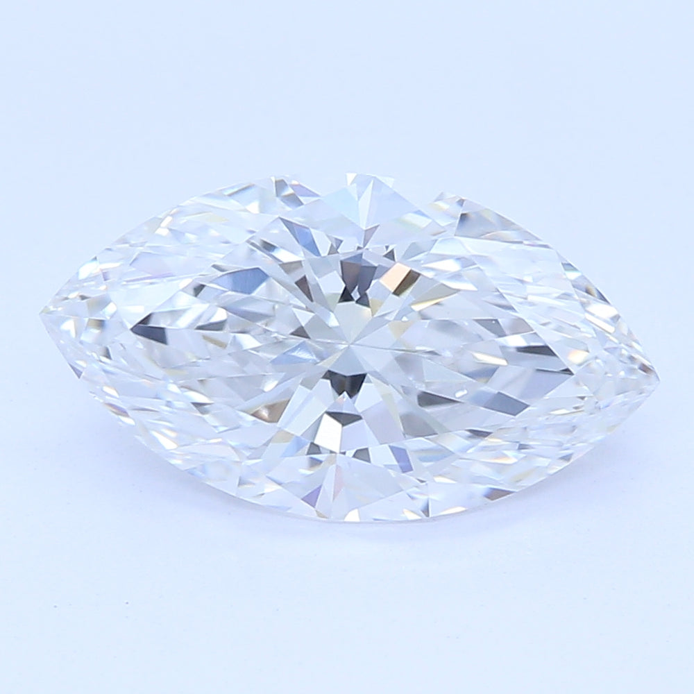 1.5 Carat Marquise Lab Diamond with  Cut Diamond in 14KT  view 1
