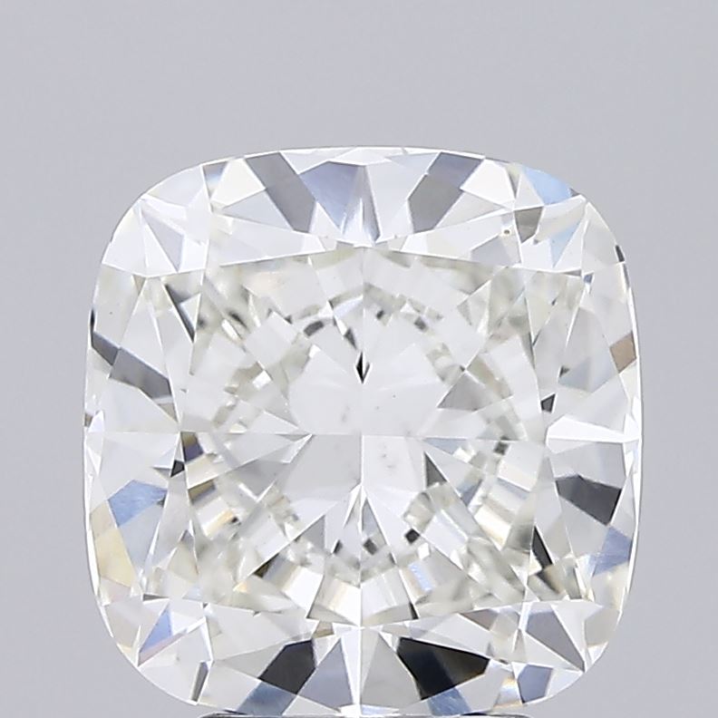 4.12 Carat Cushion Lab Diamond with  Cut Diamond in 14KT  view 1
