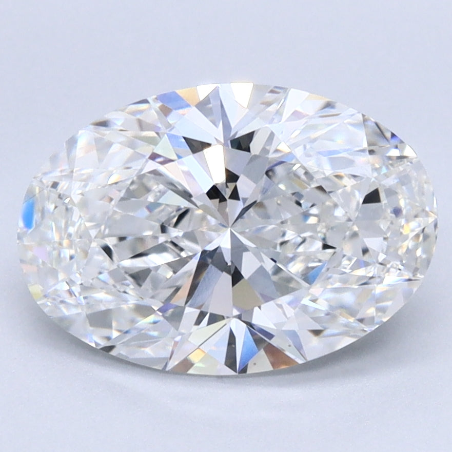 2.27 Carat Oval Lab Diamond with  Cut Diamond in 14KT  view 1
