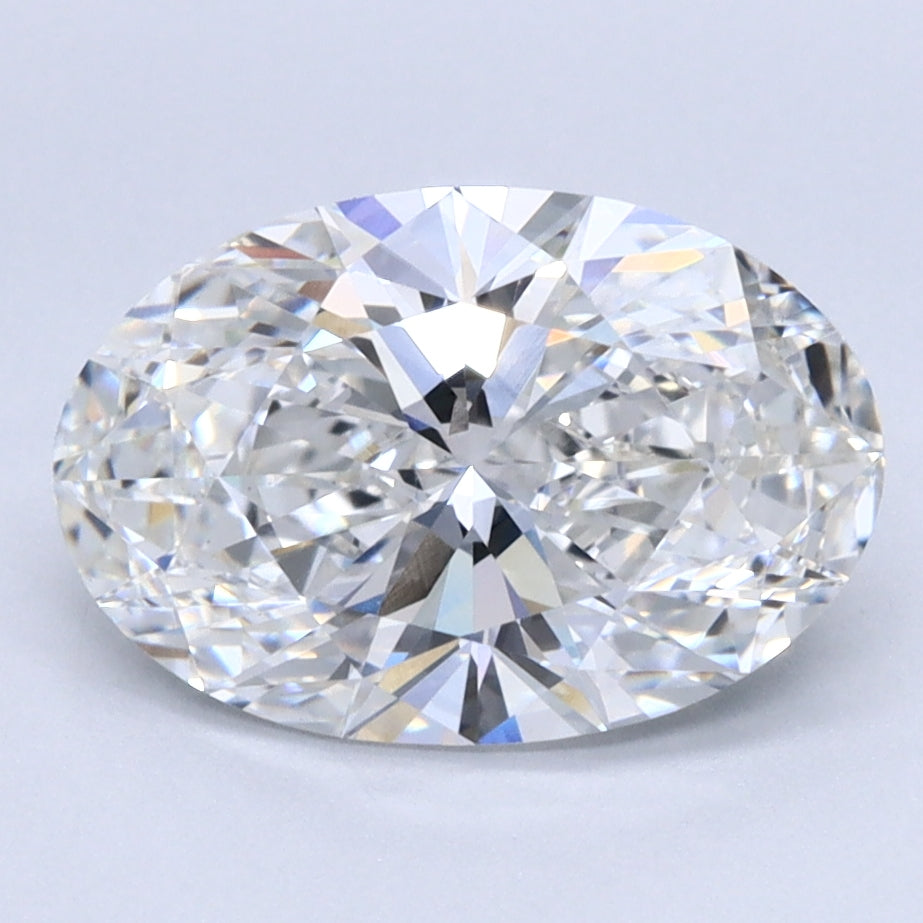 2.22 Carat Oval Lab Diamond with  Cut Diamond in 14KT  view 1
