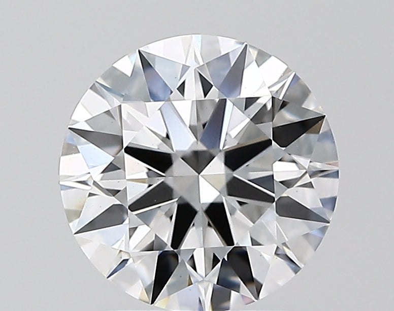 2.08 Carat Round Lab Diamond with  Cut Diamond in 14KT  view 1
