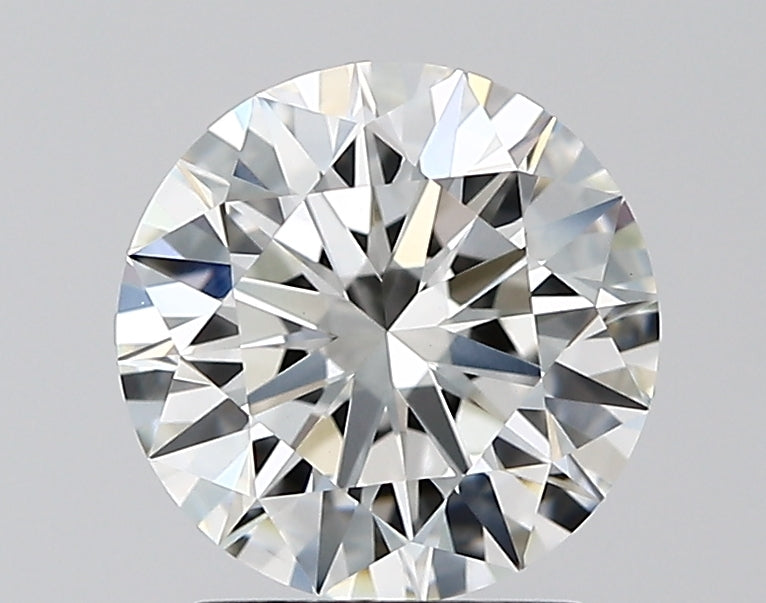 2.09 Carat Round Lab Diamond with  Cut Diamond in 14KT  view 1
