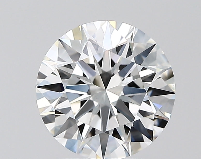 2.01 Carat Round Lab Diamond with  Cut Diamond in 14KT  view 1
