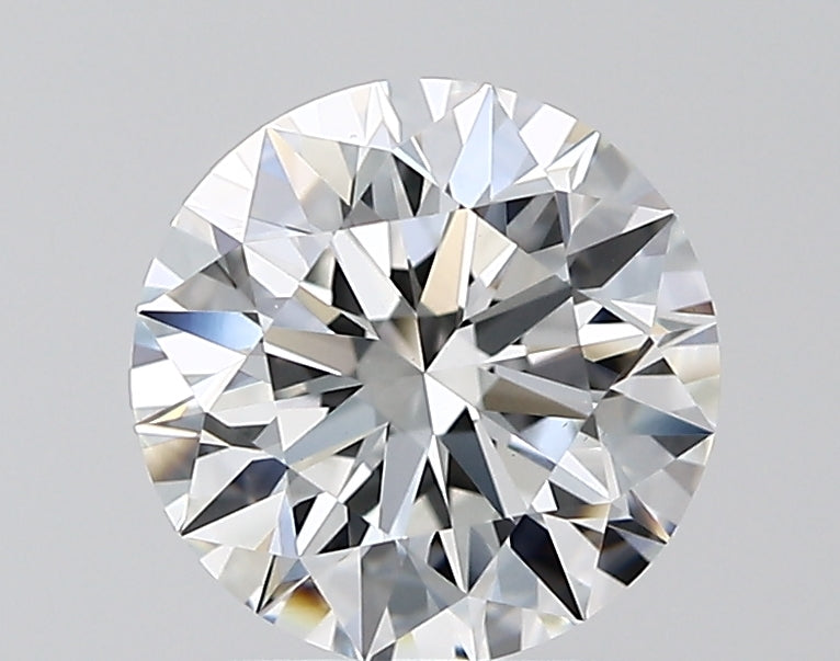 2.05 Carat Round Lab Diamond with  Cut Diamond in 14KT  view 1
