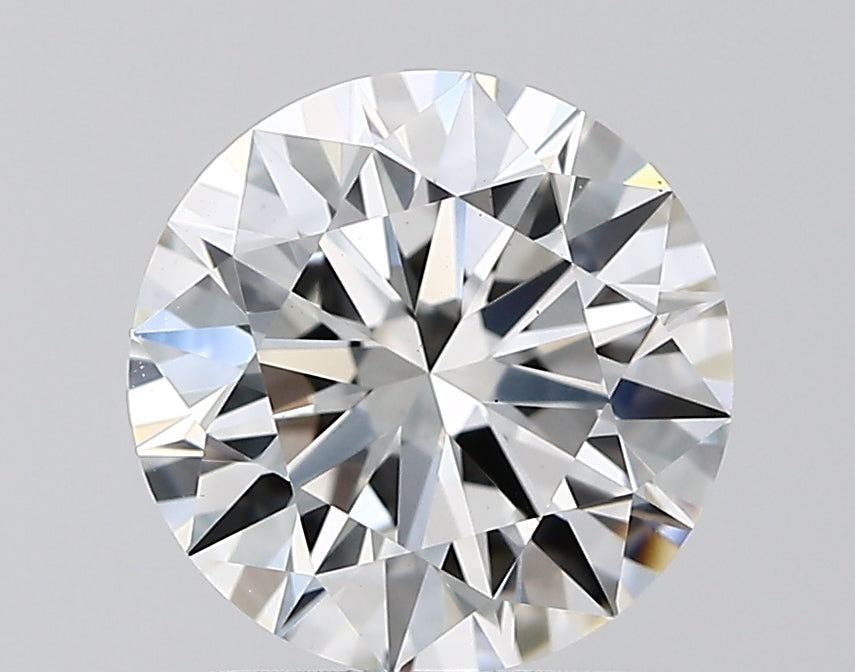 1.8 Carat Round Lab Diamond with  Cut Diamond in 14KT  view 1
