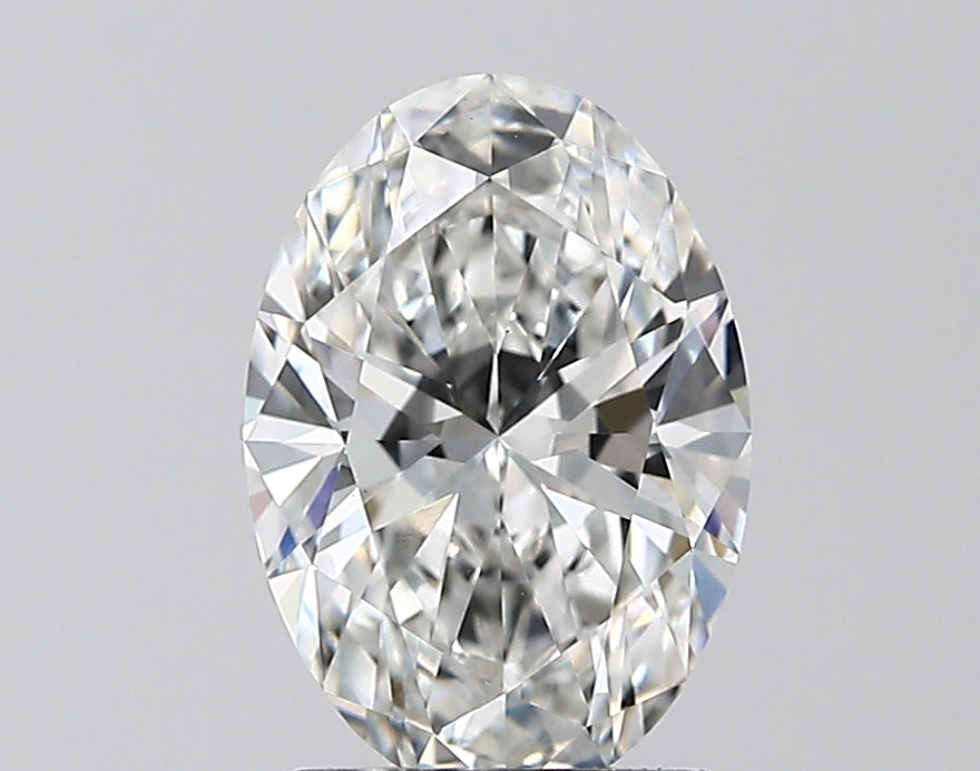 1.78 Carat Oval Lab Diamond with  Cut Diamond in 14KT  view 1
