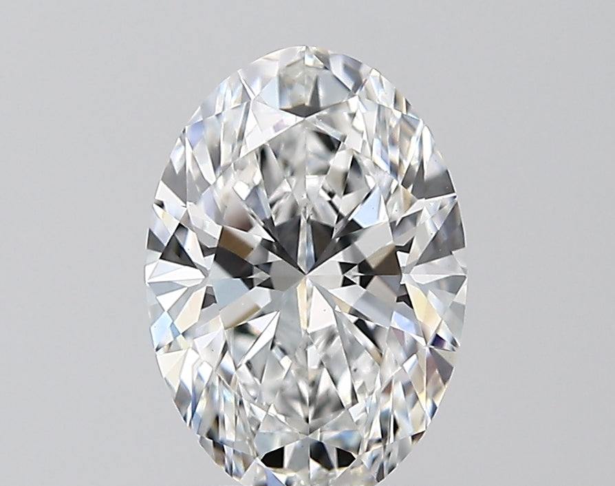 1.99 Carat Oval Lab Diamond with  Cut Diamond in 14KT  view 1
