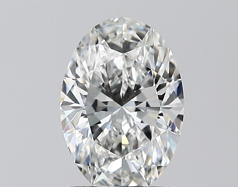 1.55 Carat Oval Lab Diamond with  Cut Diamond in 14KT  view 1
