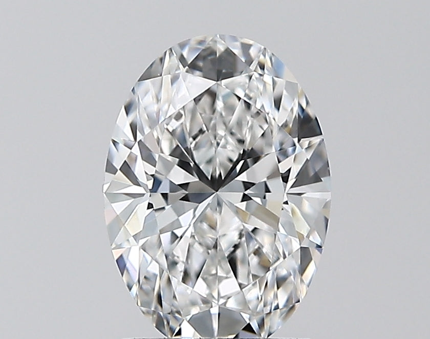 1.59 Carat Oval Lab Diamond with  Cut Diamond in 14KT  view 1
