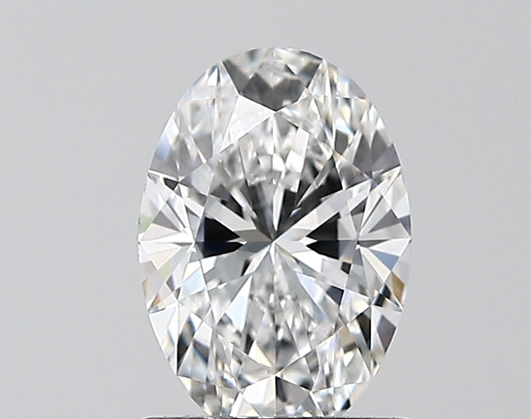 1.08 Carat Oval Lab Diamond with  Cut Diamond in 14KT  view 1
