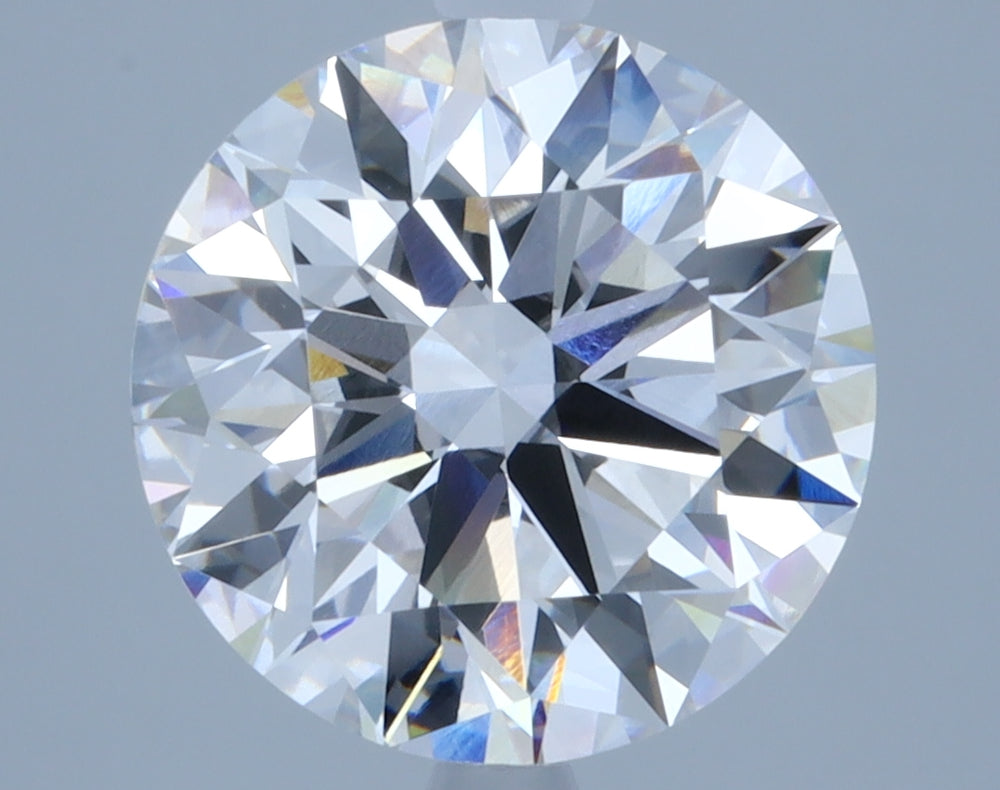 3.41 Carat Round Lab Diamond with  Cut Diamond in 14KT  view 1
