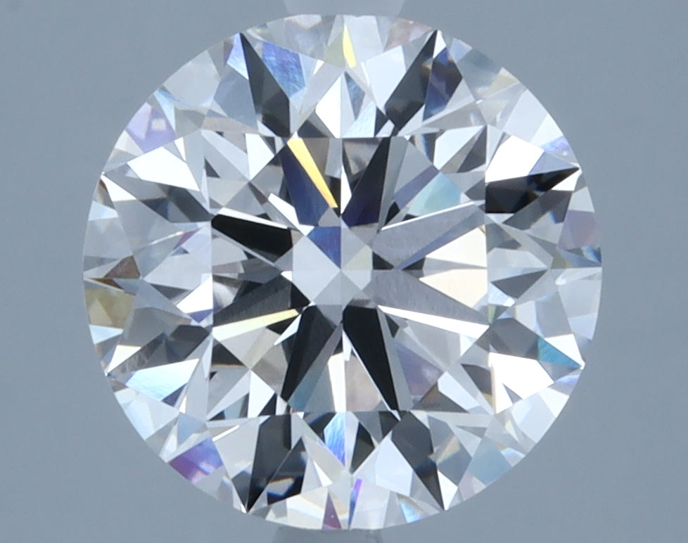 2.61 Carat Round Lab Diamond with  Cut Diamond in 14KT  view 1
