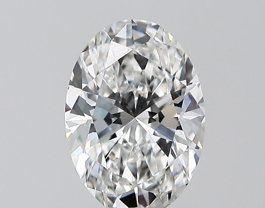 2.0 Carat Oval Lab Diamond with  Cut Diamond in 14KT  view 1

