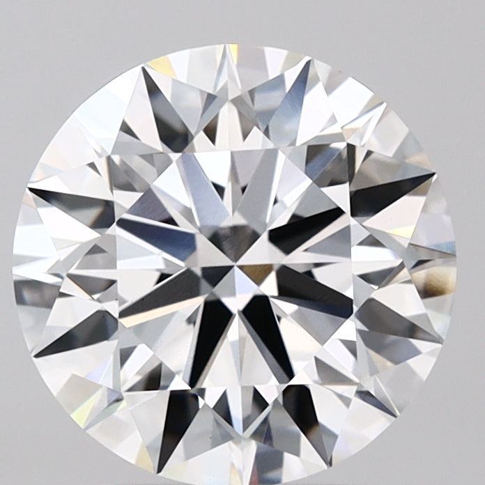 3.07 Carat Round Lab Diamond with  Cut Diamond in 14KT  view 1
