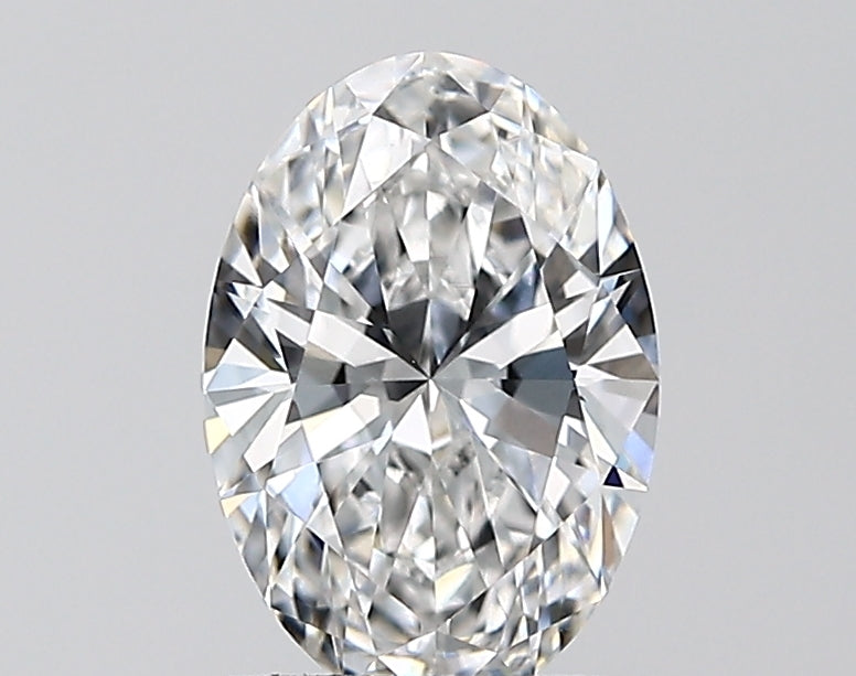 1.27 Carat Oval Lab Diamond with  Cut Diamond in 14KT  view 1
