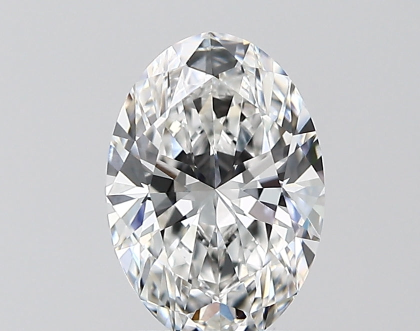 1.59 Carat Oval Lab Diamond with  Cut Diamond in 14KT  view 1
