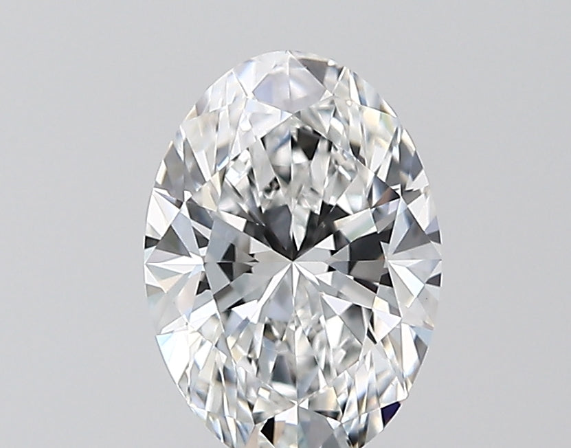 1.55 Carat Oval Lab Diamond with  Cut Diamond in 14KT  view 1
