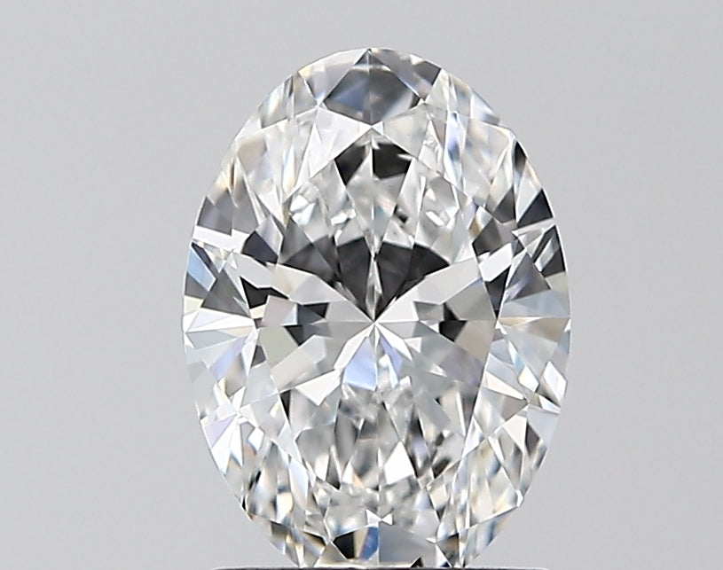 1.51 Carat Oval Lab Diamond with  Cut Diamond in 14KT  view 1
