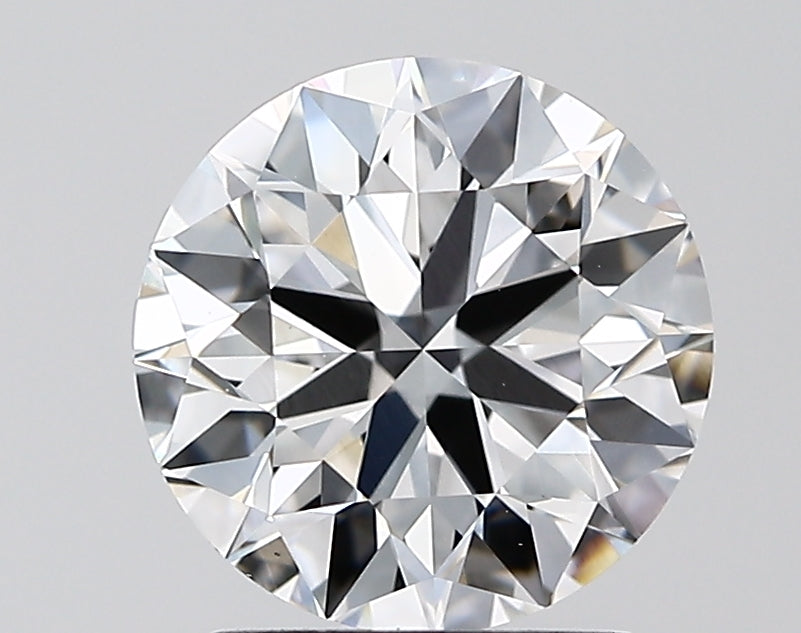2.01 Carat Round Lab Diamond with  Cut Diamond in 14KT  view 1
