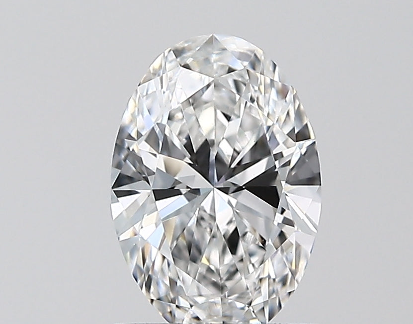 1.0 Carat Oval Lab Diamond with  Cut Diamond in 14KT  view 1
