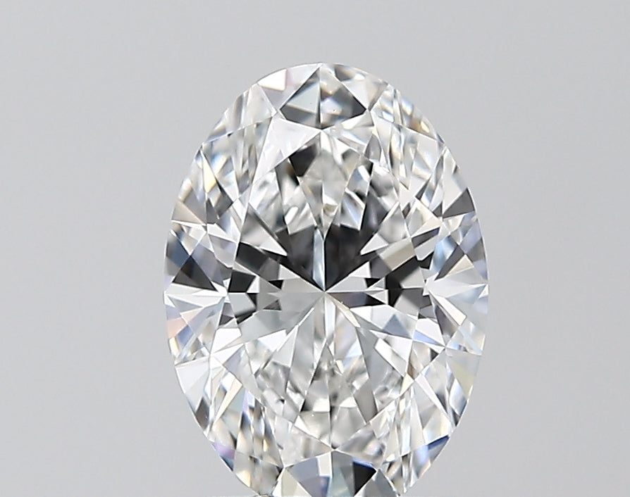 1.8 Carat Oval Lab Diamond with  Cut Diamond in 14KT  view 1

