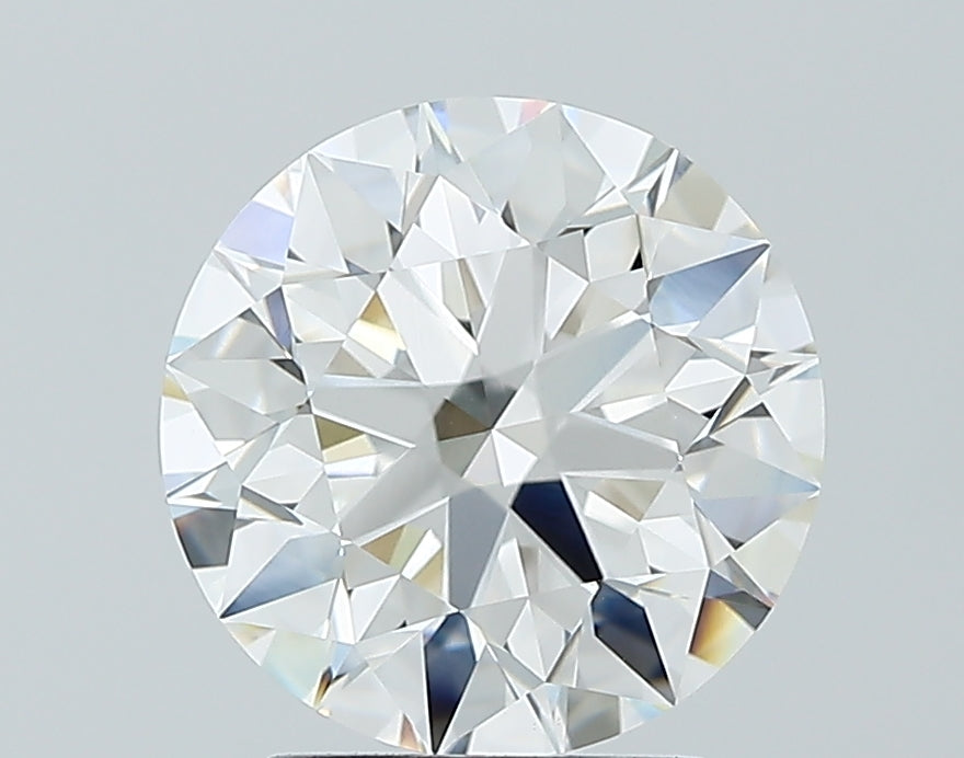 2.67 Carat Round Lab Diamond with  Cut Diamond in 14KT  view 1
