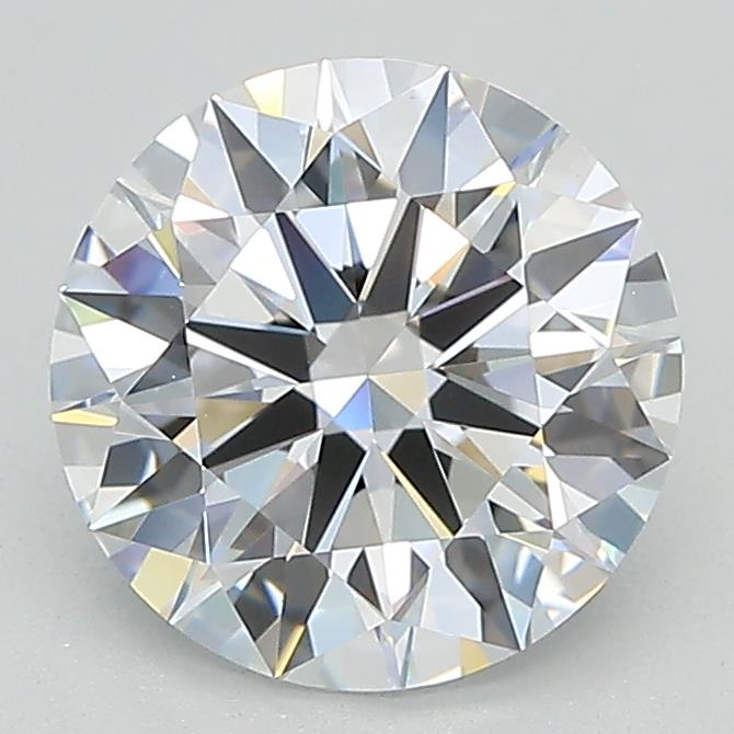 1.8 Carat Round Lab Diamond with  Cut Diamond in 14KT  view 1
