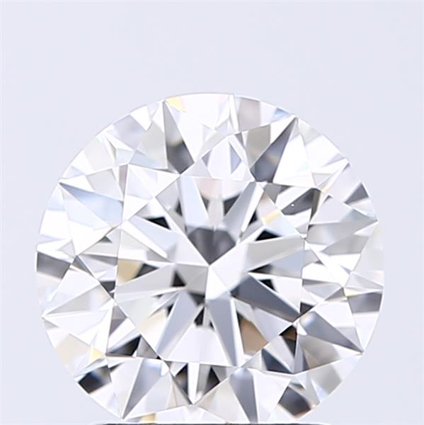 1.7 Carat Round Lab Diamond with  Cut Diamond in 14KT  view 1
