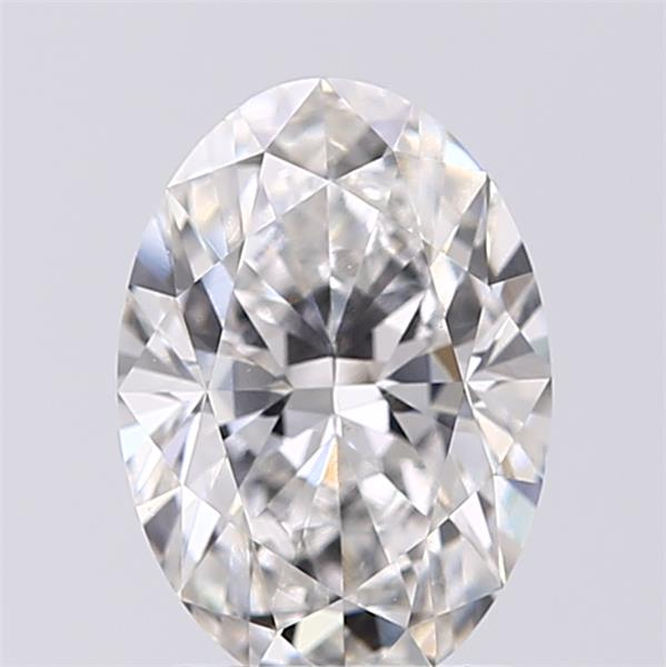 1.51 Carat Oval Lab Diamond with  Cut Diamond in 14KT  view 1
