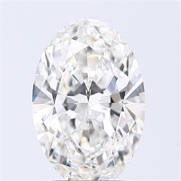 2.01 Carat Oval Lab Diamond with  Cut Diamond in 14KT  view 1
