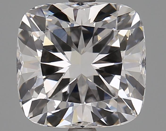 3.02 Carat Cushion Lab Diamond with  Cut Diamond in 14KT  view 1

