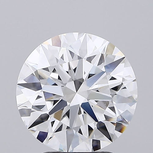 2.92 Carat Round Lab Diamond with  Cut Diamond in 14KT  view 1
