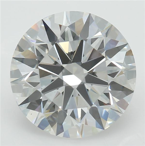 2.5 Carat Round Lab Diamond with  Cut Diamond in 14KT  view 1
