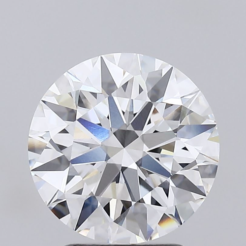 2.83 Carat Round Lab Diamond with  Cut Diamond in 14KT  view 1
