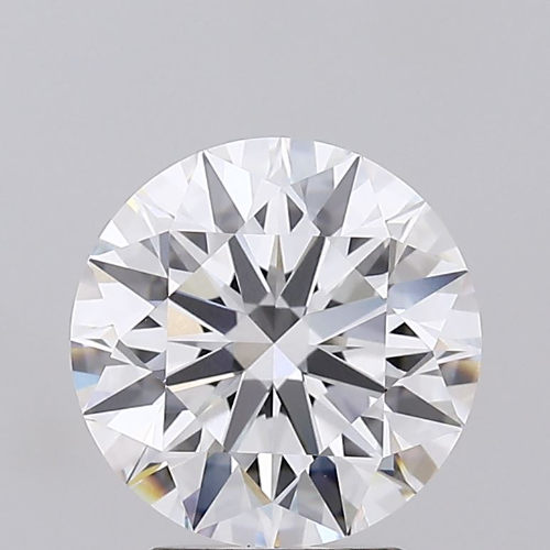 2.94 Carat Round Lab Diamond with  Cut Diamond in 14KT  view 1
