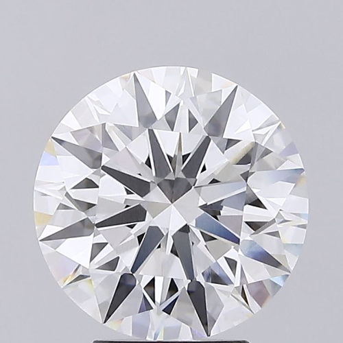 3.88 Carat Round Lab Diamond with  Cut Diamond in 14KT  view 1
