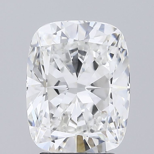 3.09 Carat Cushion Lab Diamond with  Cut Diamond in 14KT  view 1

