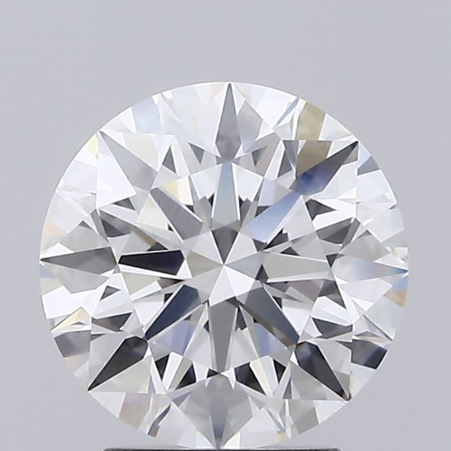 2.62 Carat Round Lab Diamond with  Cut Diamond in 14KT  view 1
