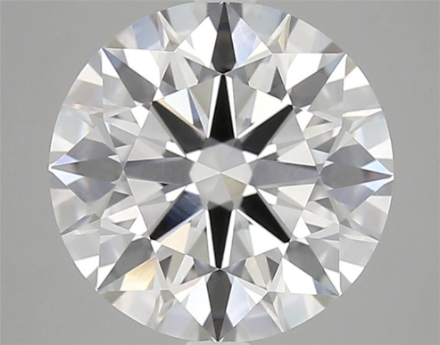 3.65 Carat Round Lab Diamond with  Cut Diamond in 14KT  view 1
