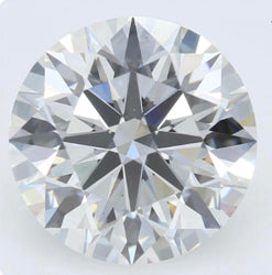 3.01 Carat Round Lab Diamond with  Cut Diamond in 14KT  view 1
