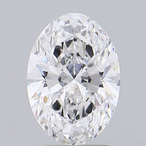 2.51 Carat Oval Lab Diamond with  Cut Diamond in 14KT  view 1
