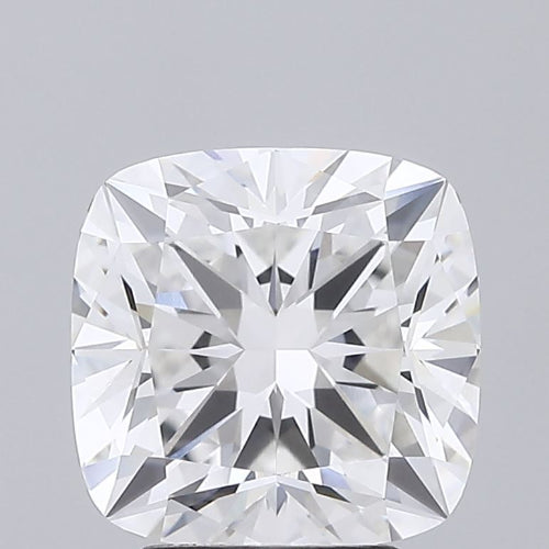 3.57 Carat Cushion Lab Diamond with  Cut Diamond in 14KT  view 1
