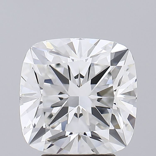 3.85 Carat Cushion Lab Diamond with  Cut Diamond in 14KT  view 1
