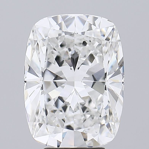 5.55 Carat Cushion Lab Diamond with  Cut Diamond in 14KT  view 1
