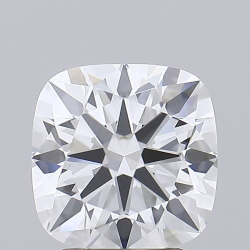 2.78 Carat Cushion Lab Diamond with  Cut Diamond in 14KT  view 1
