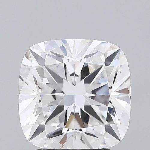 3.03 Carat Cushion Lab Diamond with  Cut Diamond in 14KT  view 1
