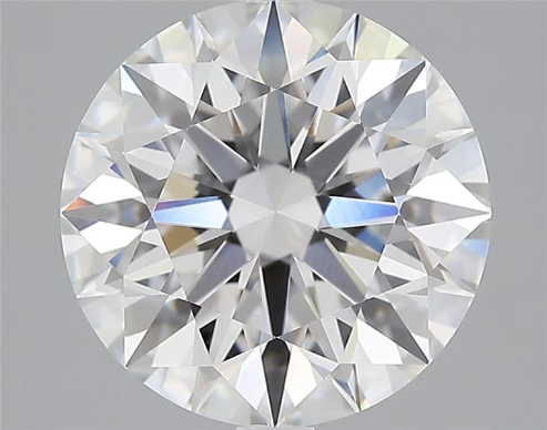 3.67 Carat Round Lab Diamond with  Cut Diamond in 14KT  view 1
