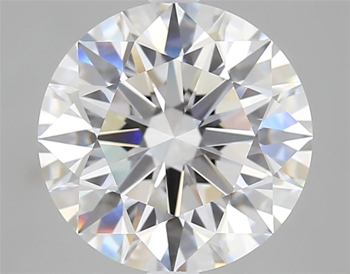 3.32 Carat Round Lab Diamond with  Cut Diamond in 14KT  view 1
