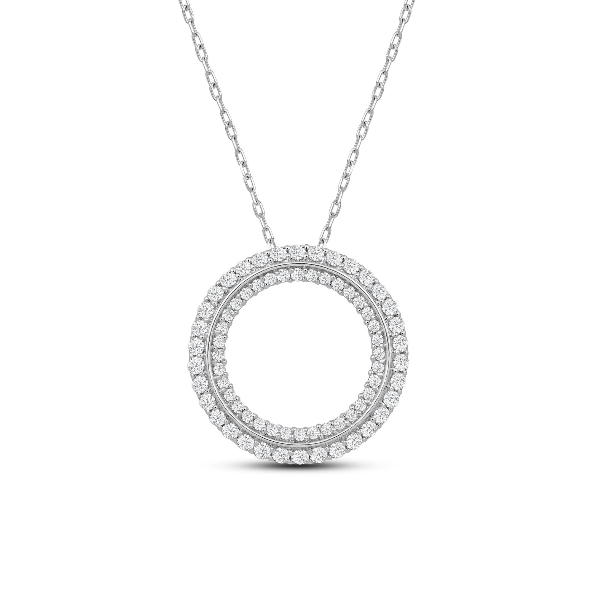 Roberto Coin Two-Circle Pendant Necklace | Smart Closet