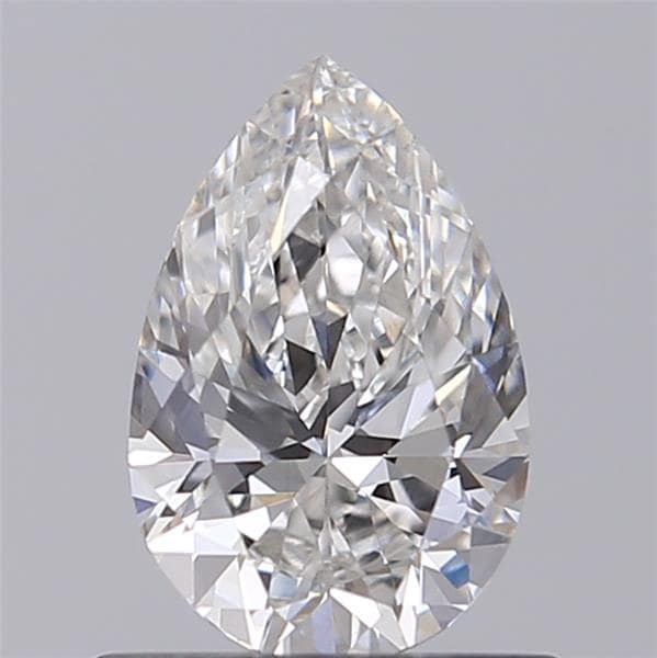 2.39 Carat Pear Lab Diamond with  Cut Diamond in 14KT  view 1
